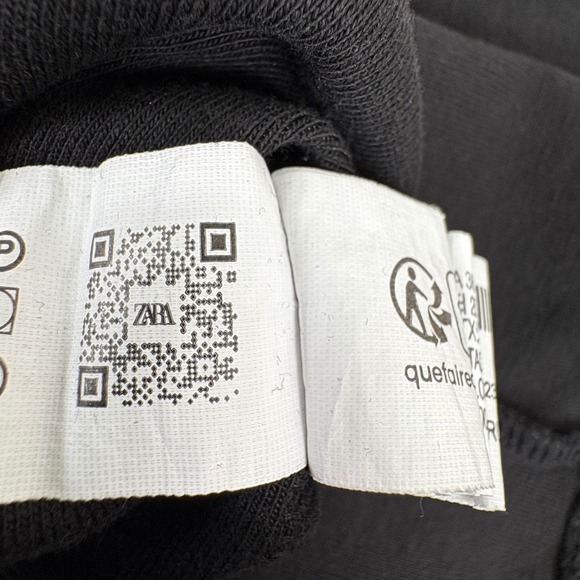 Zara Black Sleeveless Halter Neck Midi Bodycon Dress Stretch Womens Medium - Picture 6 of 13